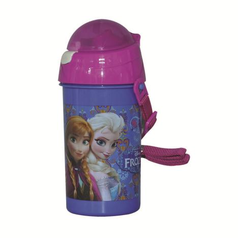 500ml Disney Frozen Flip Top Drinks Bottle With Strap £2.99